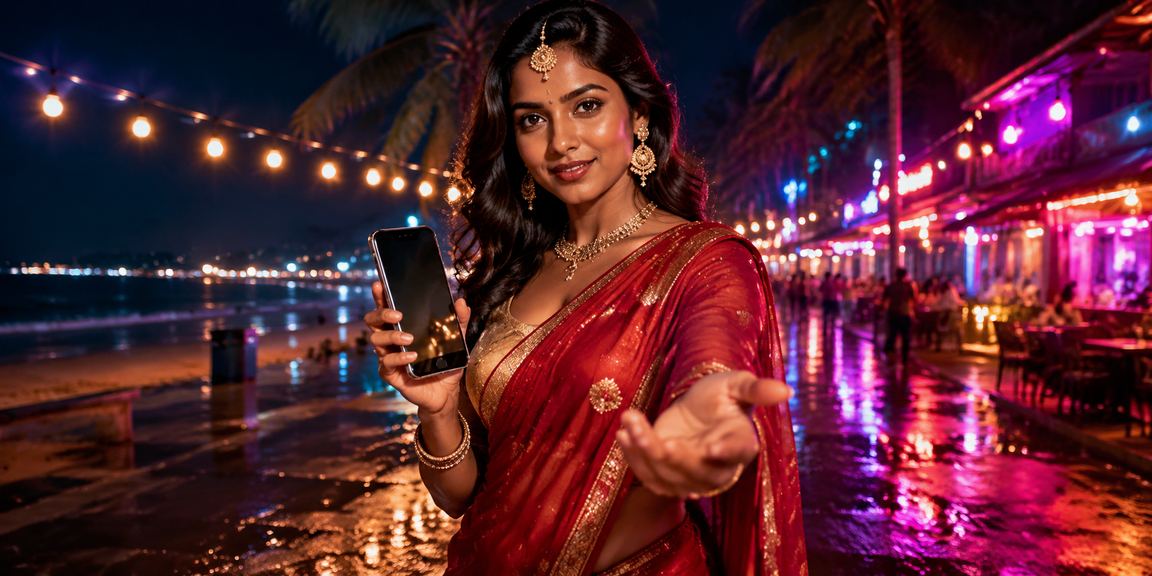 Indian woman using 122008 casino app